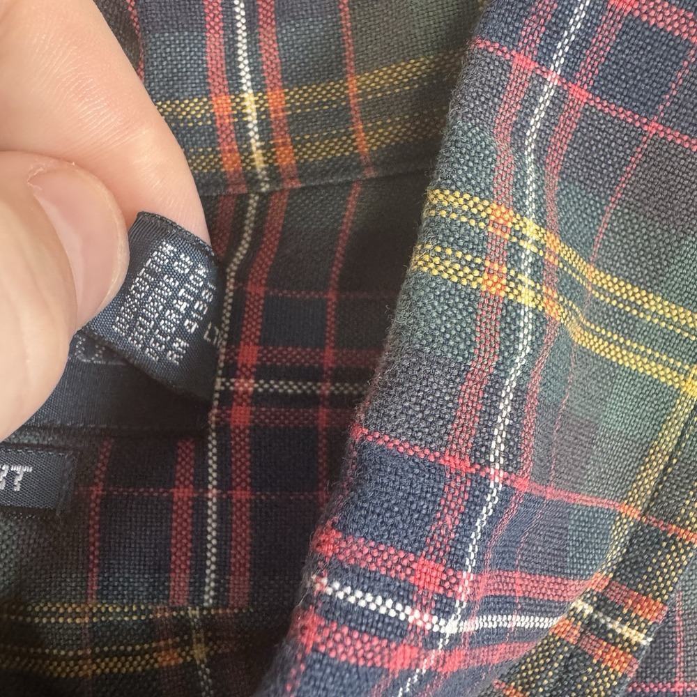 Ralph‎ Lauren Men's XL Custom Multicolor Plaid Long Sleeve Button Front Shirt - Picture 4 of 8